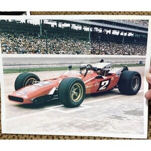 1969 Indianapolis 500 Winner Mario Andretti STP Oil Treatment 8x10 Photo Reprint
